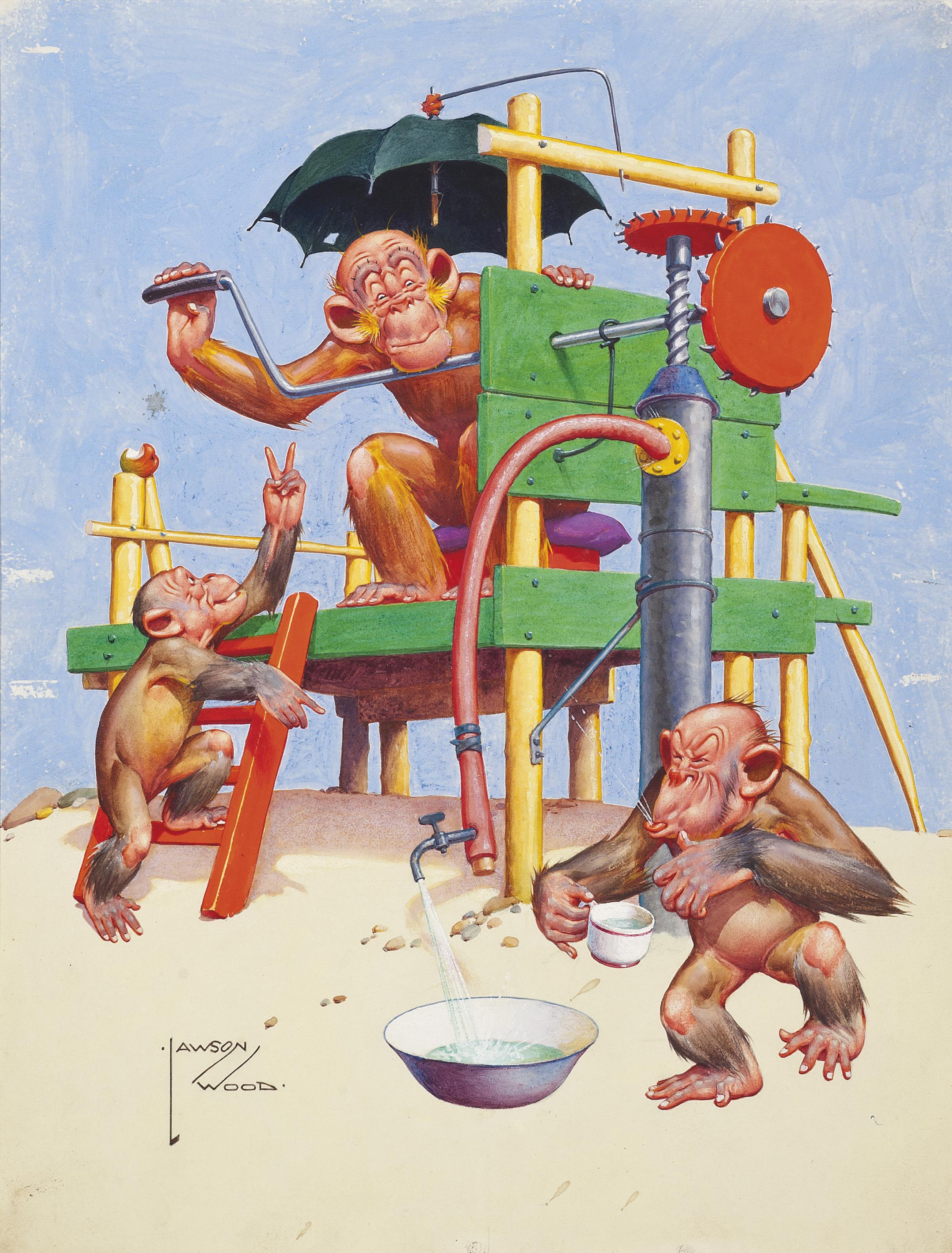 Clarence Lawson Wood - The pump; and The sleepy pair (one illustrated)