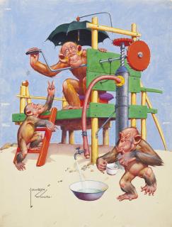 Clarence Lawson Wood - The pump; and The sleepy pair (one illustrated)