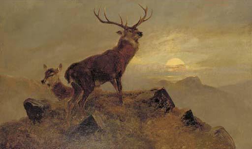 Clarence Roe - Dusk over the Highlands