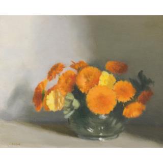 Clarice Beckett - Australian Bowl Of Marigolds