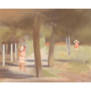 Clarice Beckett - Australian Figures On A Bayside Path