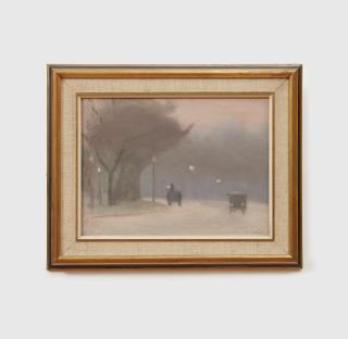 Clarice Beckett - Evening, Alexandra Avenue, c.1930