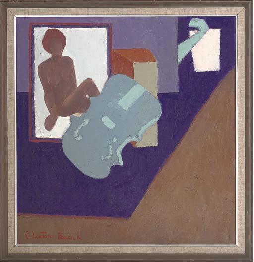 Clarisse Loxton Peacock - Lady and violin in an interior