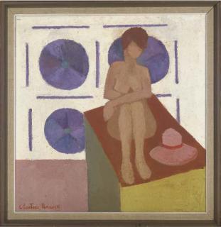 Clarisse Loxton Peacock - Seated woman with hat