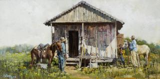 Clark Hulings - Mississippi Cabin