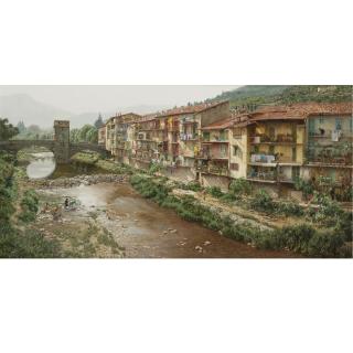 Clark Hulings - Wash Day In The Pyrenees