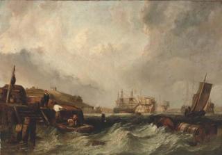 Clarkson Stanfield, R.A. - Hulks on the Medway, Gillingham