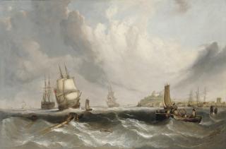Clarkson Stanfield, R.A. - Merchant shipping off the South Coast