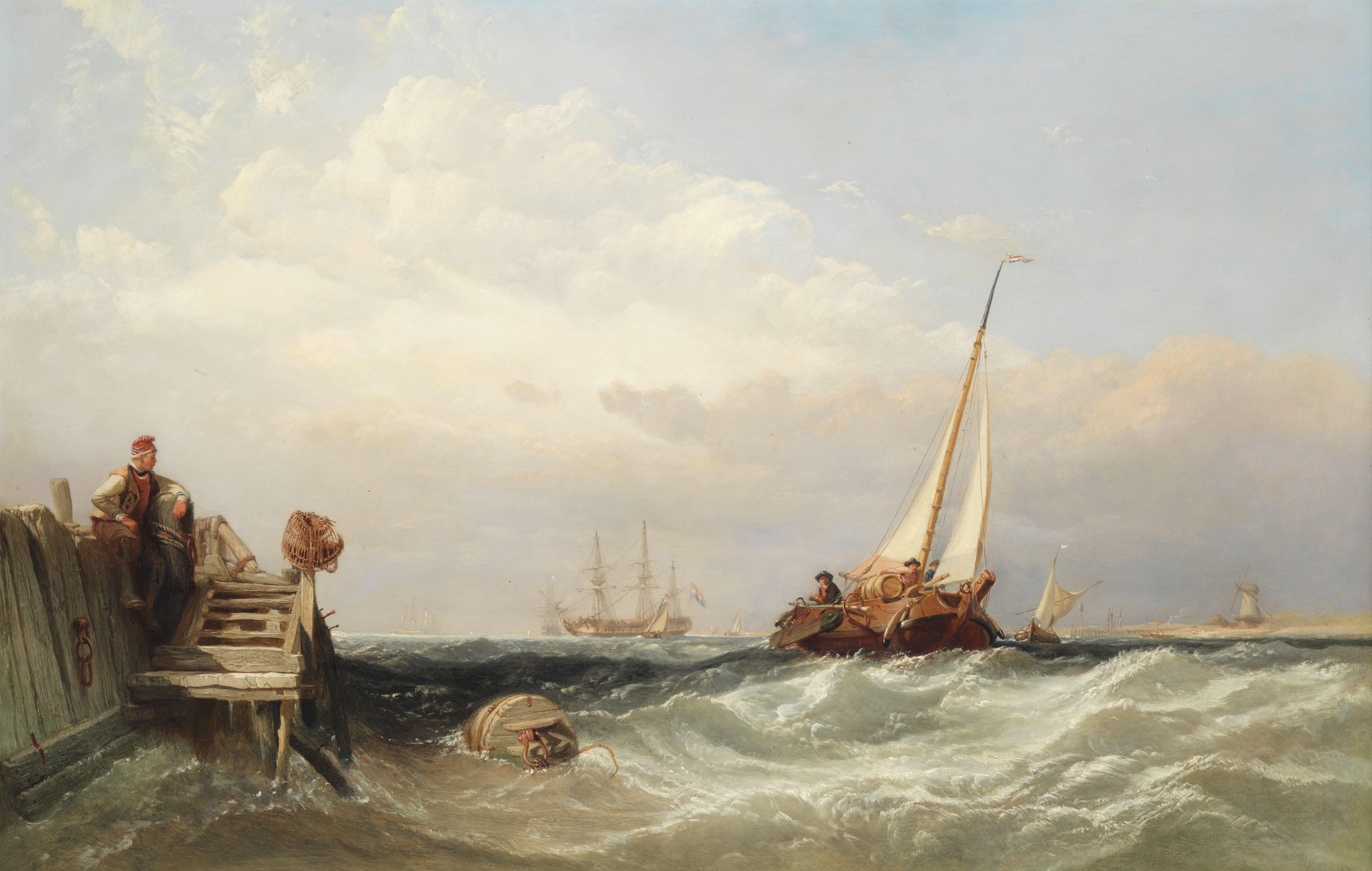 Clarkson Stanfield, R.A. - \'On the Zuyder Zee\'