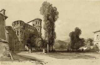 Clarkson Stanfield, R.A. - Porta Nigra, Trier, Germany