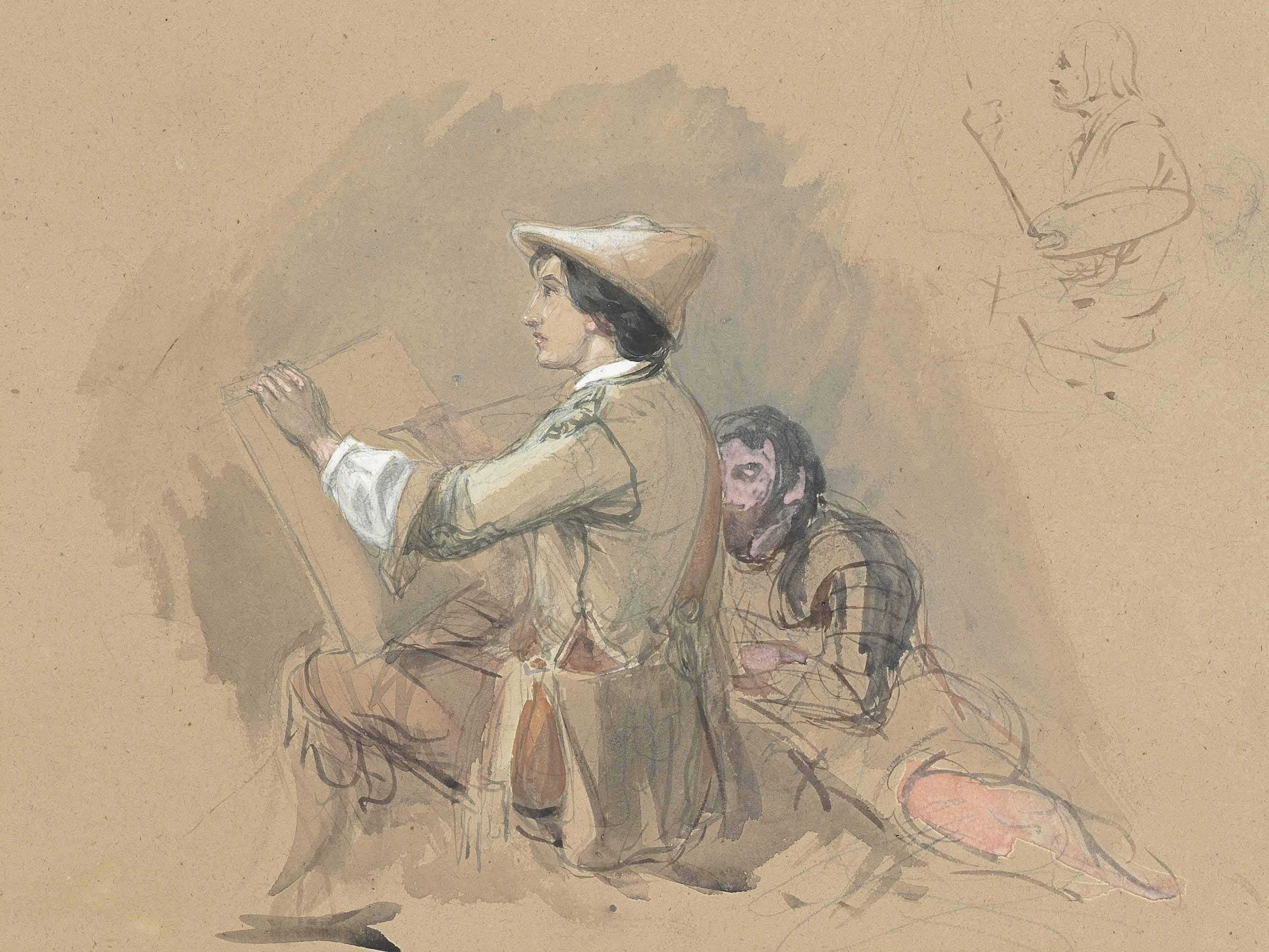 Clarkson Stanfield, R.A. - Study For ‘Scene Near Feldkirch In The Tyrol’