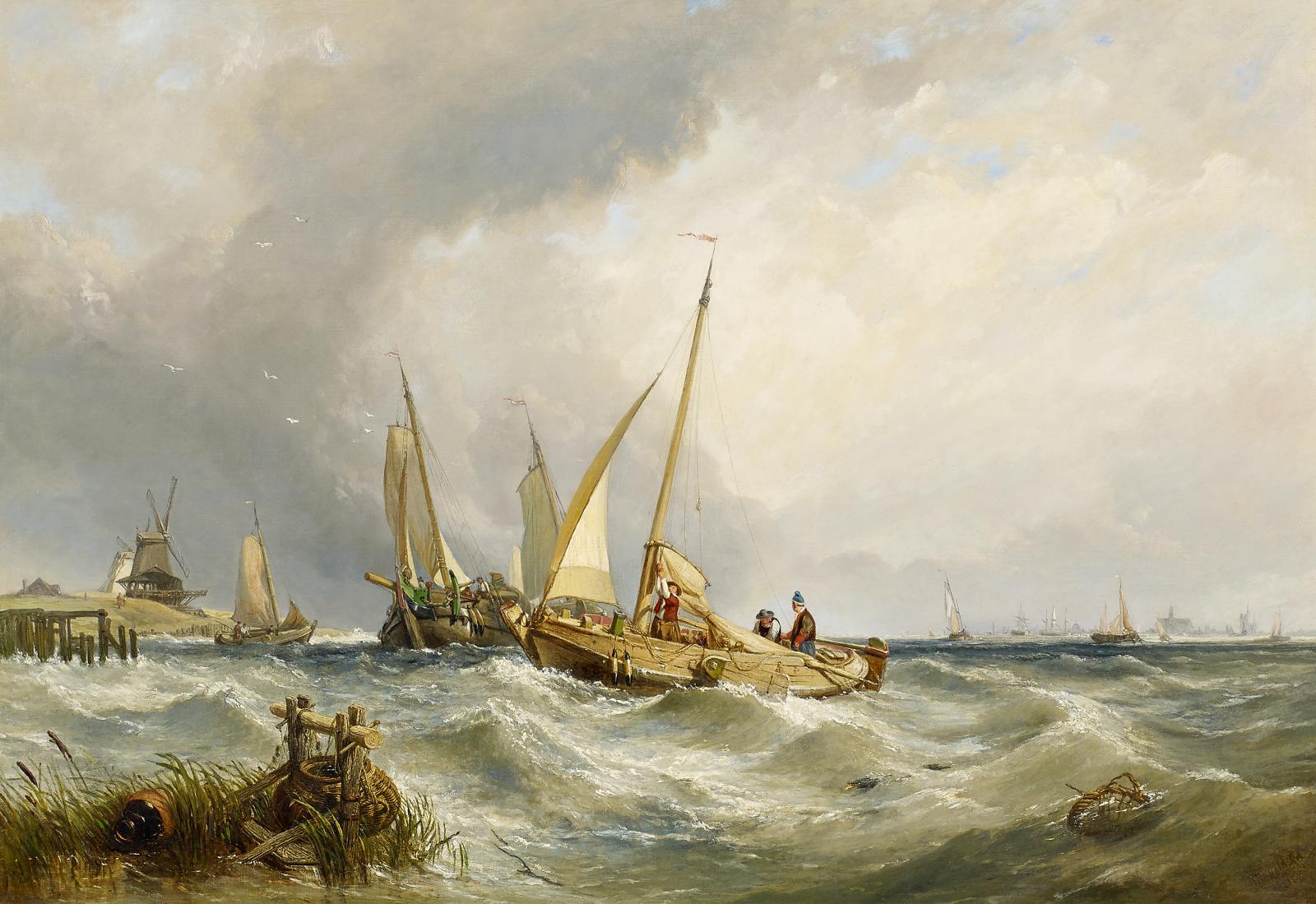 Clarkson Stanfield - Heimkehrende Fischer vor der Küste