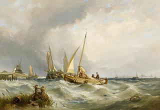 Clarkson Stanfield - Heimkehrende Fischer vor der Küste