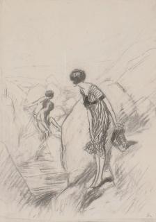 Claude Allin Shepperson - Moorland Scene - sketch for Kodak