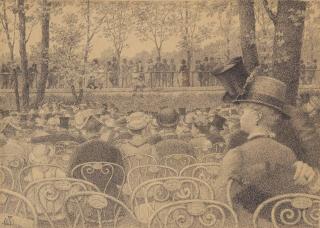 Claude-Emile Schuffenecker - Concert aux Tuileries ou Concert au parc