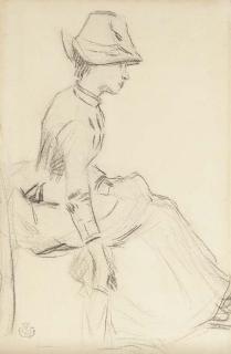 Claude-Emile Schuffenecker - Portrait de femme assise (Mme Schuffenecker)