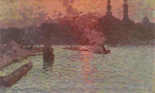 Claude-Émile Schuffenecker - Remorqueur sur la Seine aux abords du Trocadéro