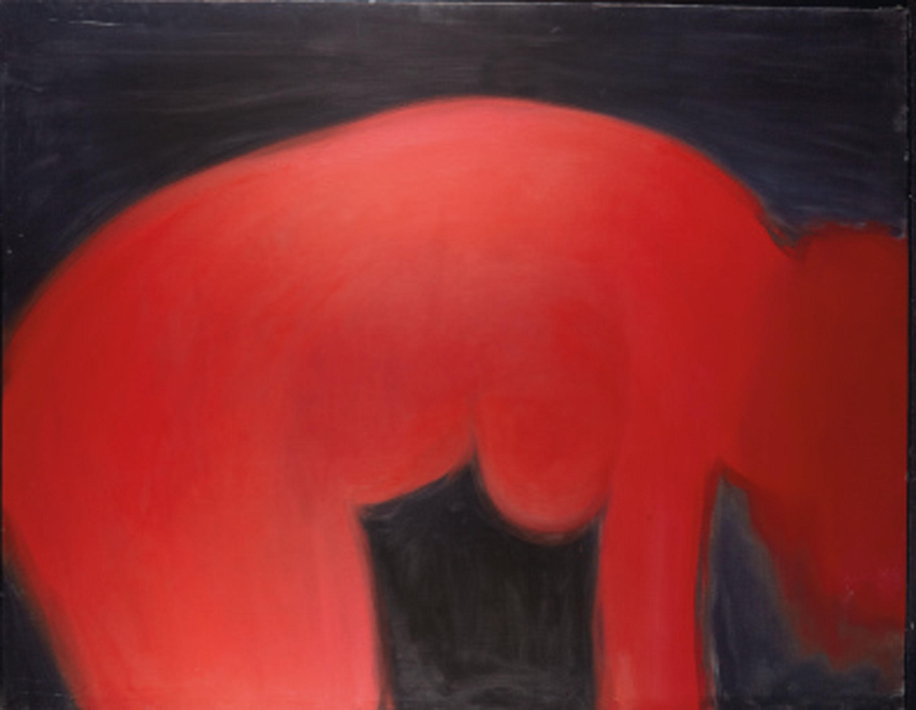 Claude Garache - Sans titre (Femme en rouge et noir)