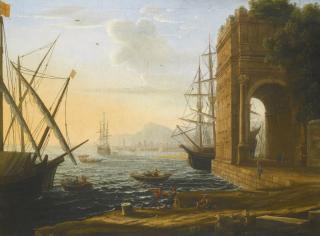 Claude Gellée - A Mediterranean Seaport