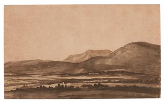 Claude Gellée - Recto: Panoramic Landscape In The Roman Campagna; Verso: Study Of A Tree
