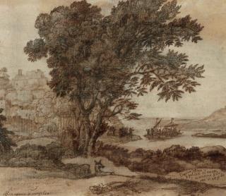 Claude Gellée - The arrival of Aeneas at Pallanteum, the site of Rome