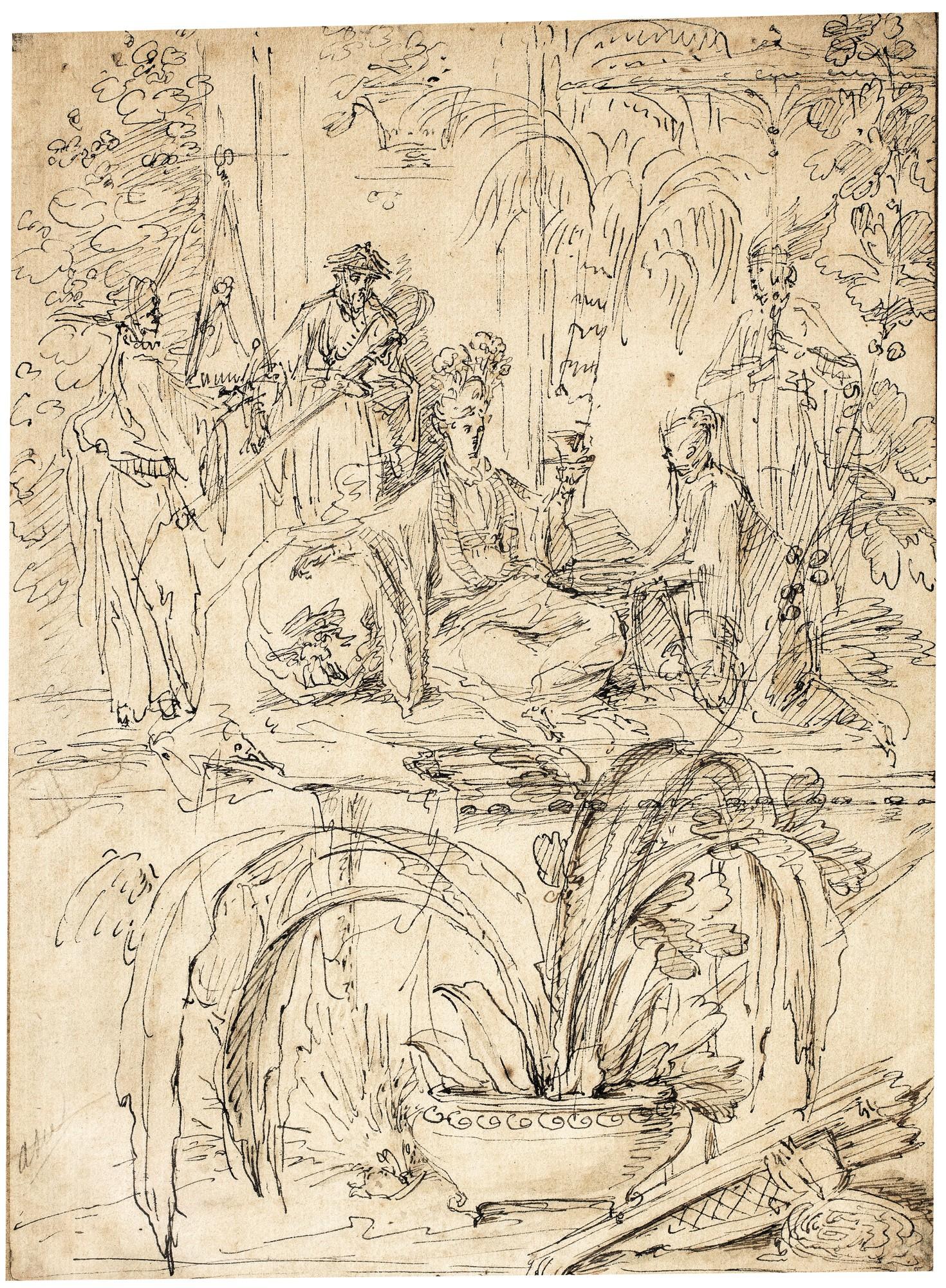 Claude Gillot - Allegory of Asia