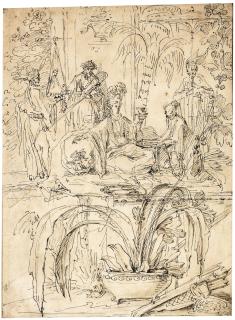 Claude Gillot - Allegory of Asia