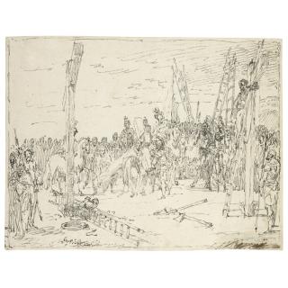 Claude Gillot - The Arrival Of Christ At Golgotha