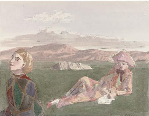 Claude Harrison - Harlequins In A Landscape; And Four Further Studies By The Same Hand