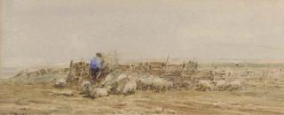 Claude Hayes, R.I. - A Norfolk sheep fold