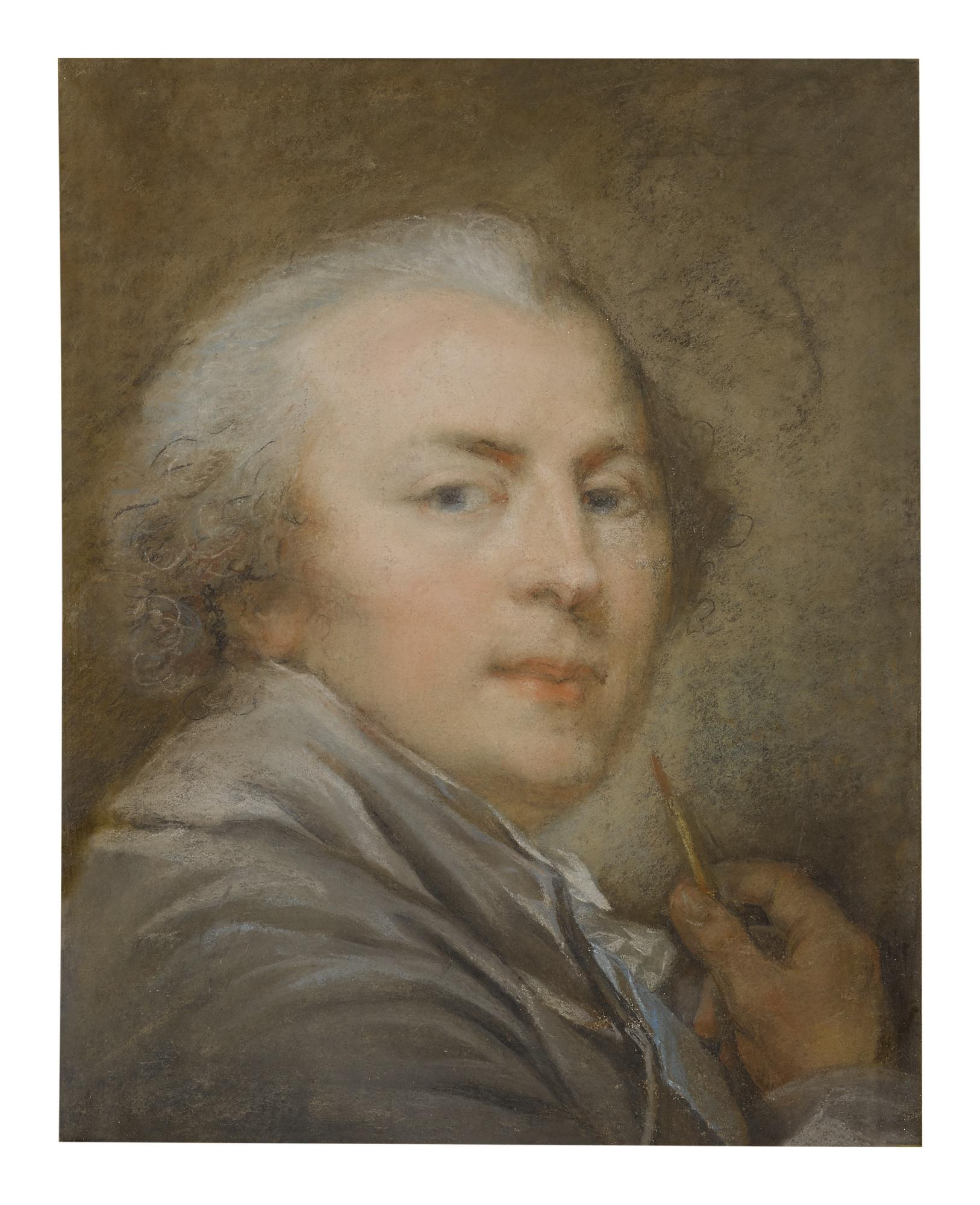 Claude Jean Baptiste Hoin - A Self Portrait, Bust Length