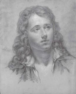 Claude-Jean-Baptiste Hoin - Portrait de jeune homme en buste