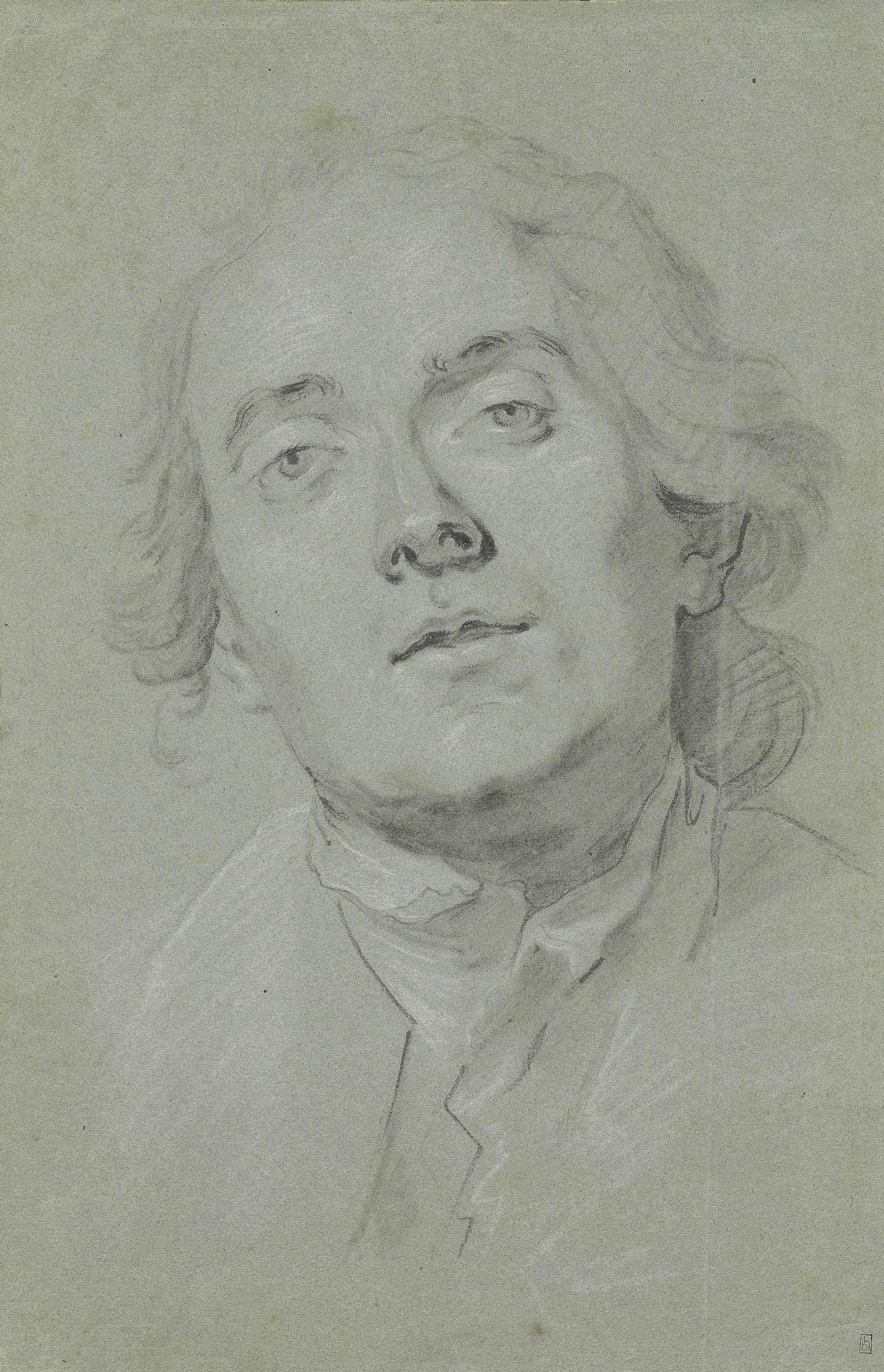 Claude-Jean-Baptiste Hoin - Portrait Of A Man