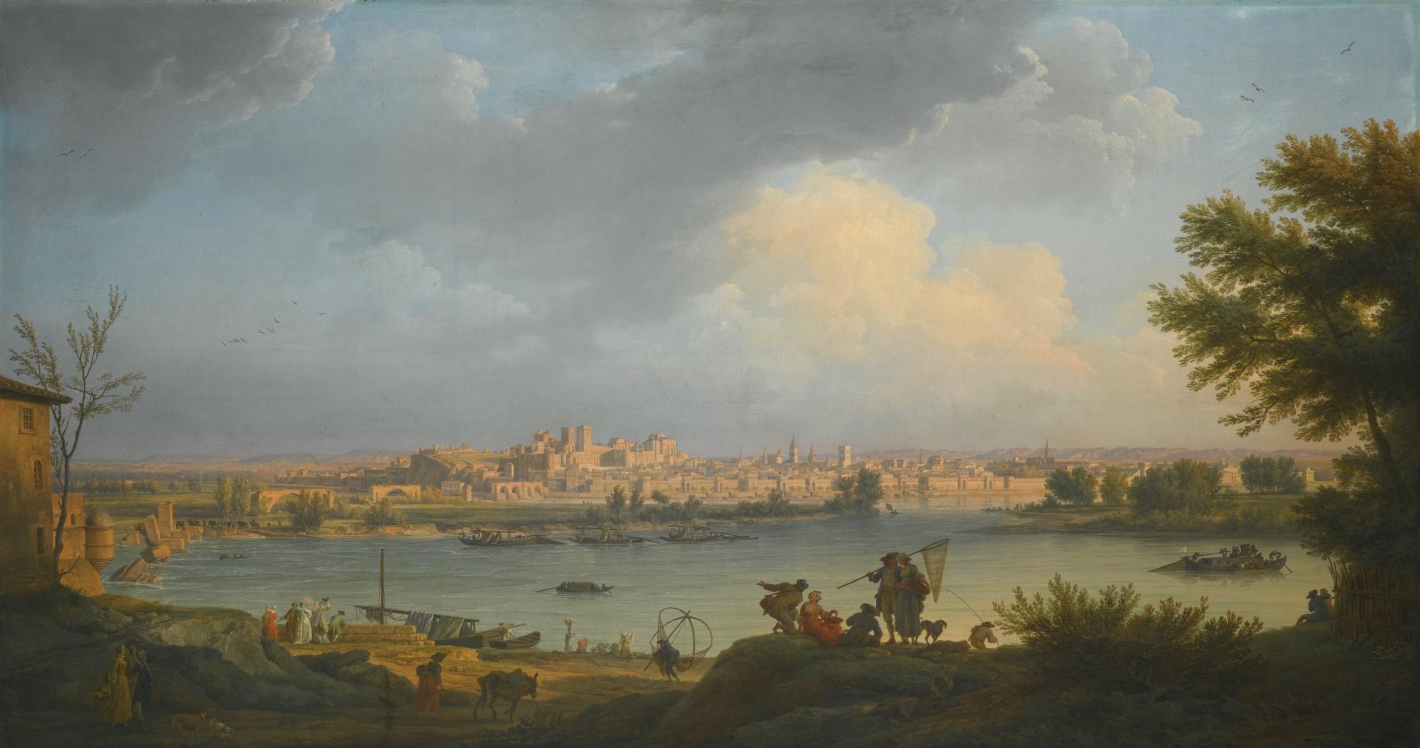 Claude-Joseph Vernet - A View Of Avignon, From The Right Bank Of The Rhône Near Villeneuve
