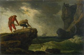 Claude-Joseph Vernet - Coastal Landscape With Fishermen Hauling In Their Nets