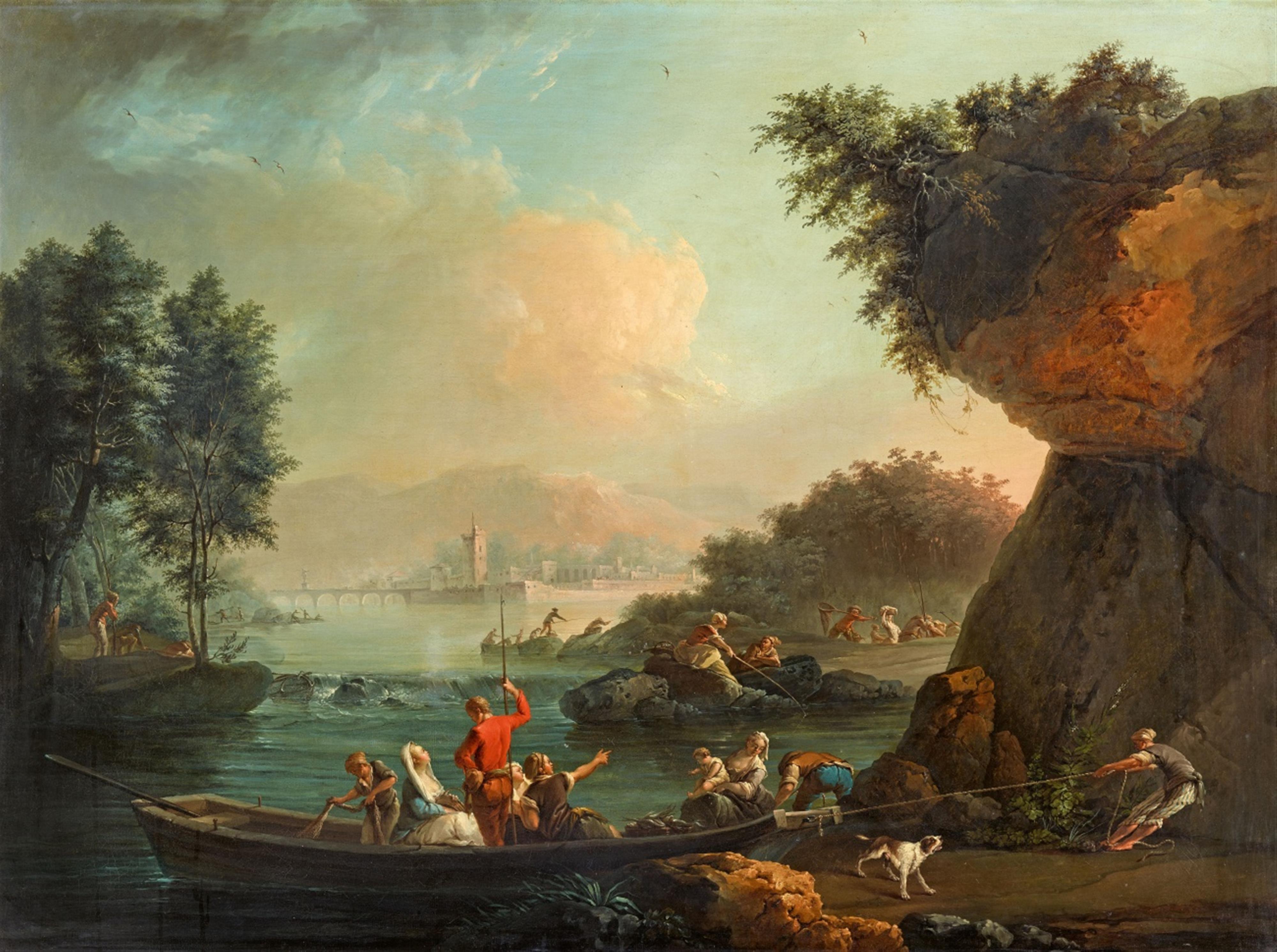 Claude-Joseph Vernet - Küstenlandschaft am Nachmittag - aus einer Serie von vier Tageszeiten
