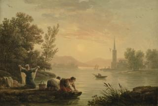 Claude-Joseph Vernet - Washerwomen Near By A Lake
