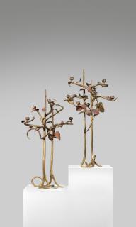 Claude Lalanne - An Important Pair of Candelabra, commissioned by Yves Saint Laurent and Pierre Bergé