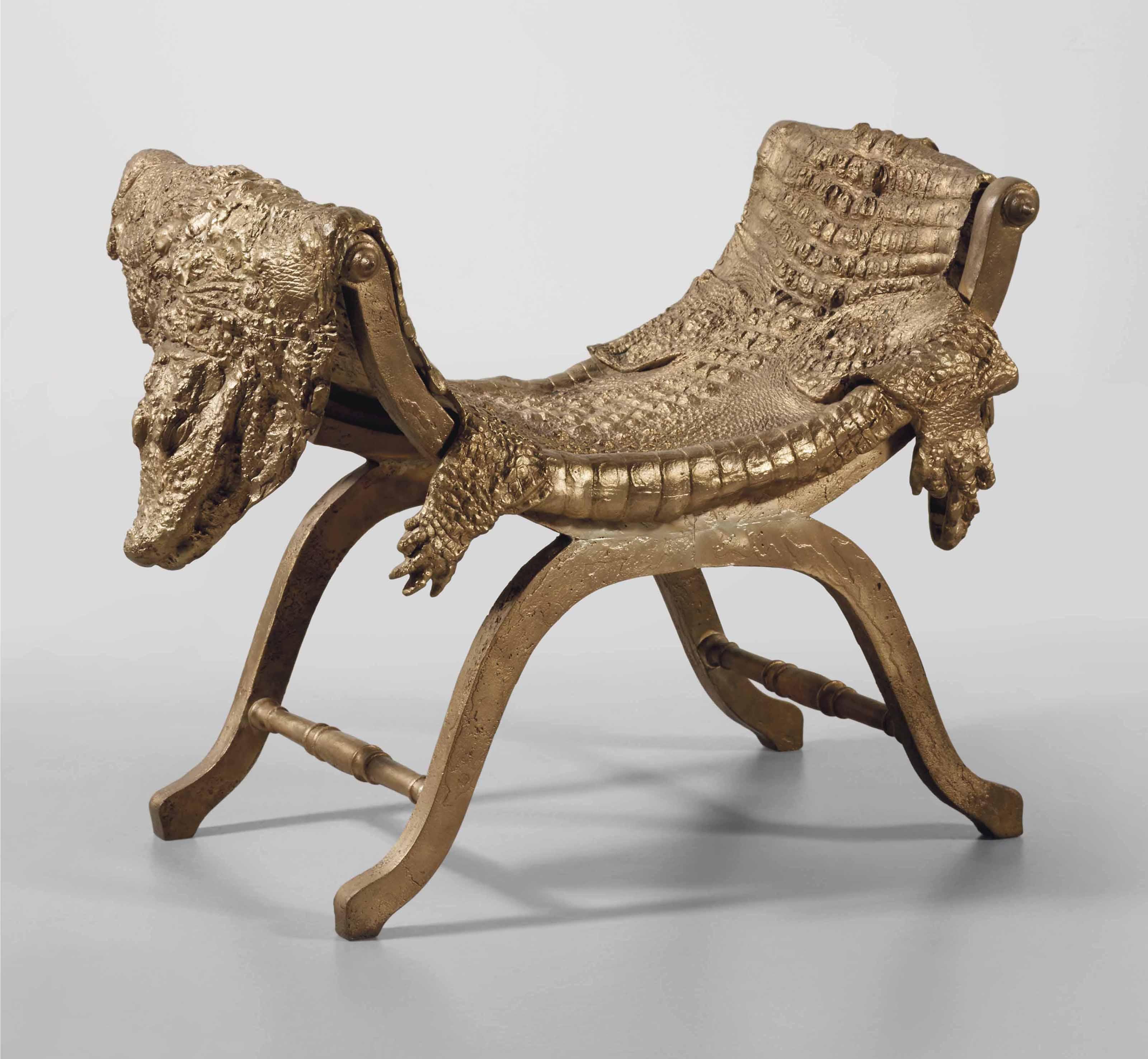 Claude Lalanne - TABOURET CROCOCURULE, 2008