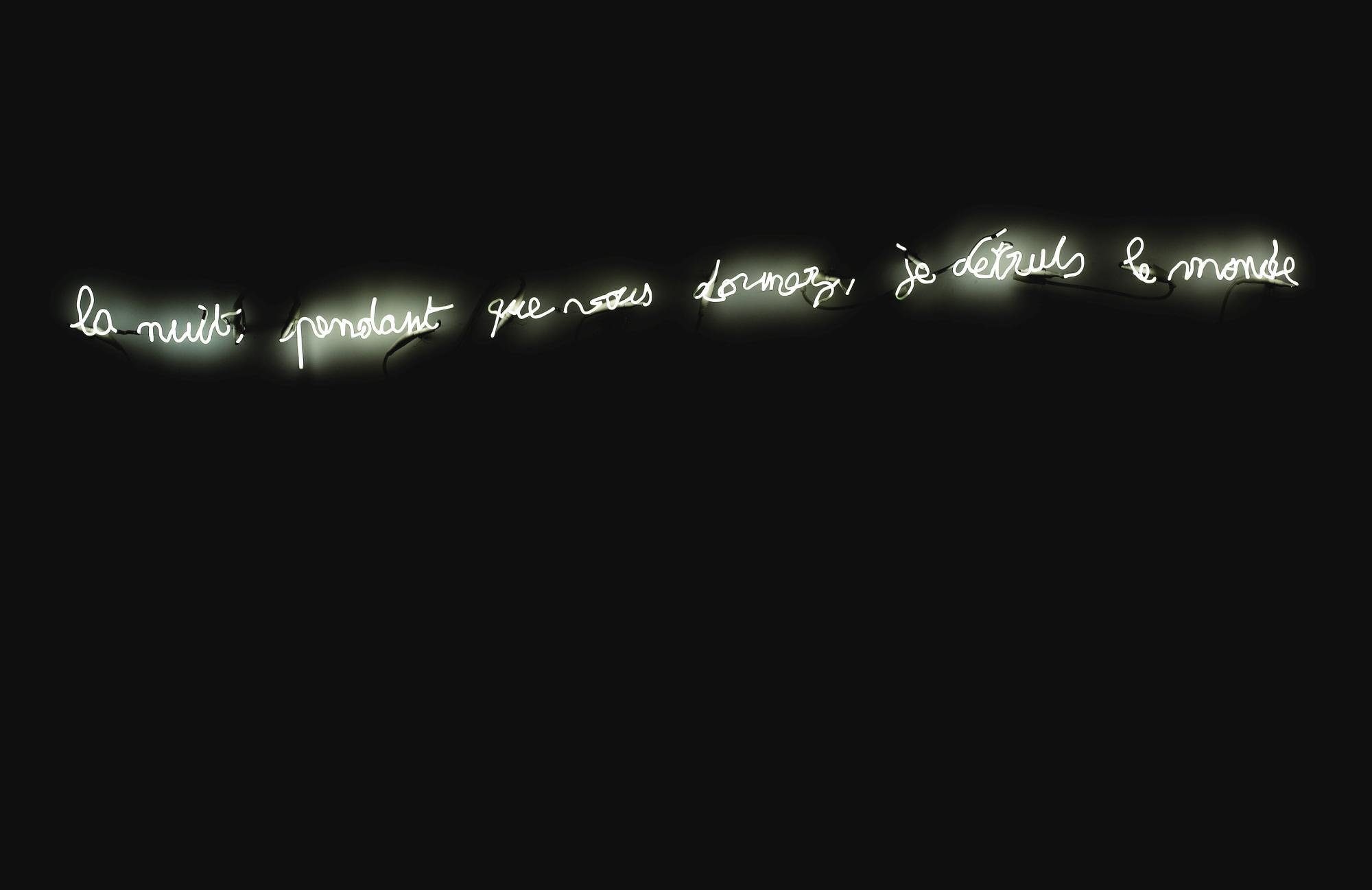 Claude Lévêque - La Nuit Pendant Que Vous Dormez, Je Détruis Le Monde