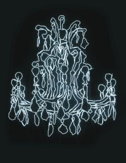 Claude Lévêque - Le Grand Soirwhite Neon Tubes And Transformer