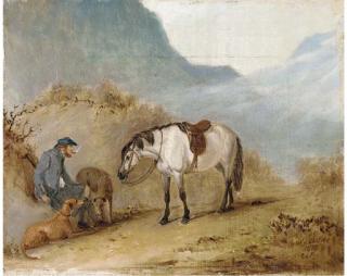 Claude Lorraine Ferneley - A Rest On The Pass