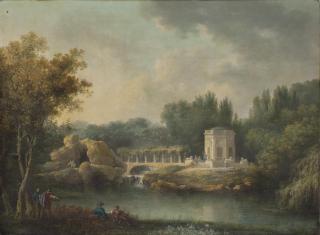 Claude-Louis Chatelet - Le Rocher et le Belvédère à Versailles en 1786