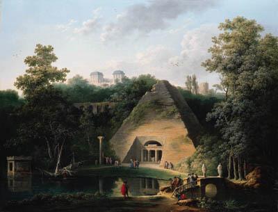 Claude-Louis Chatelet - The Pyramid at the Château de Maupertuis