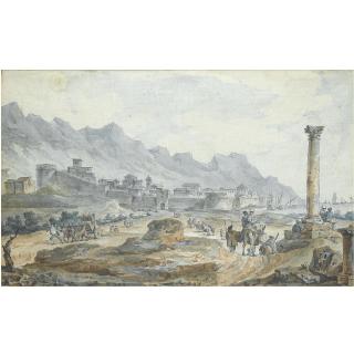 Claude-Louis Châtelet - View Of Manfredonia In Puglia 