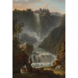 Claude-Louis Châtelet - View Of The Cascade Del Marmore Near Terni