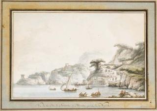 Claude-Louis Châtelet - Vue de la Côte de Sorrente À Massa Près de Naples
