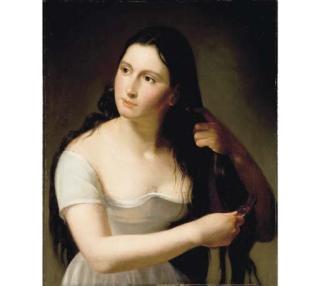 Claude-Marie Dubufe - Femme À Sa Toilette