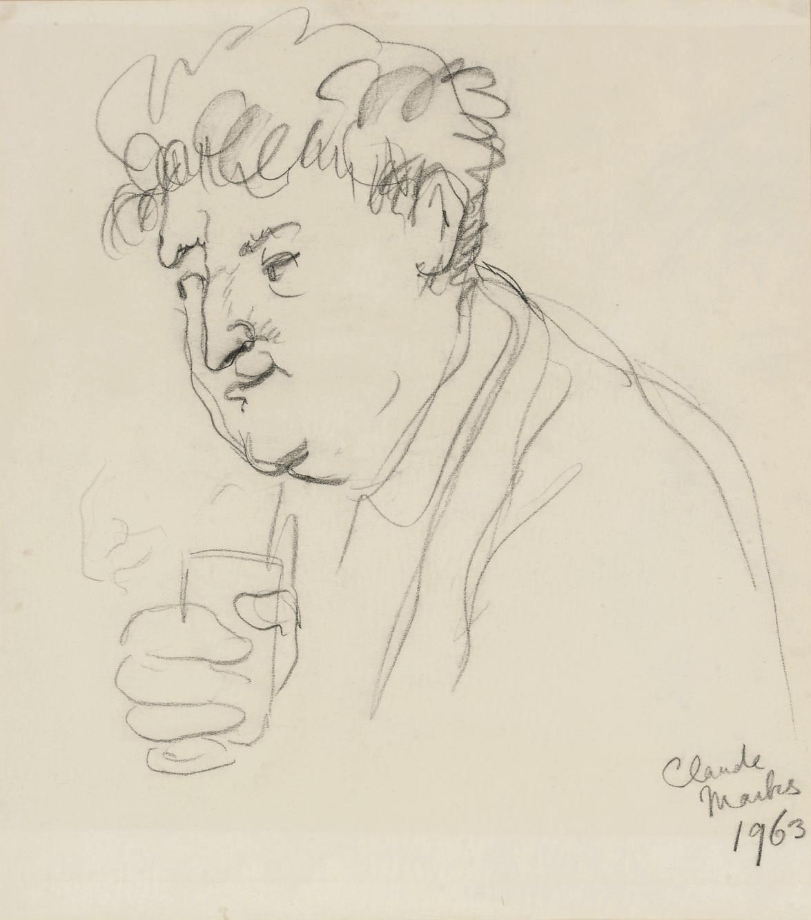 Claude Marks - Portrait of Brendan Behan