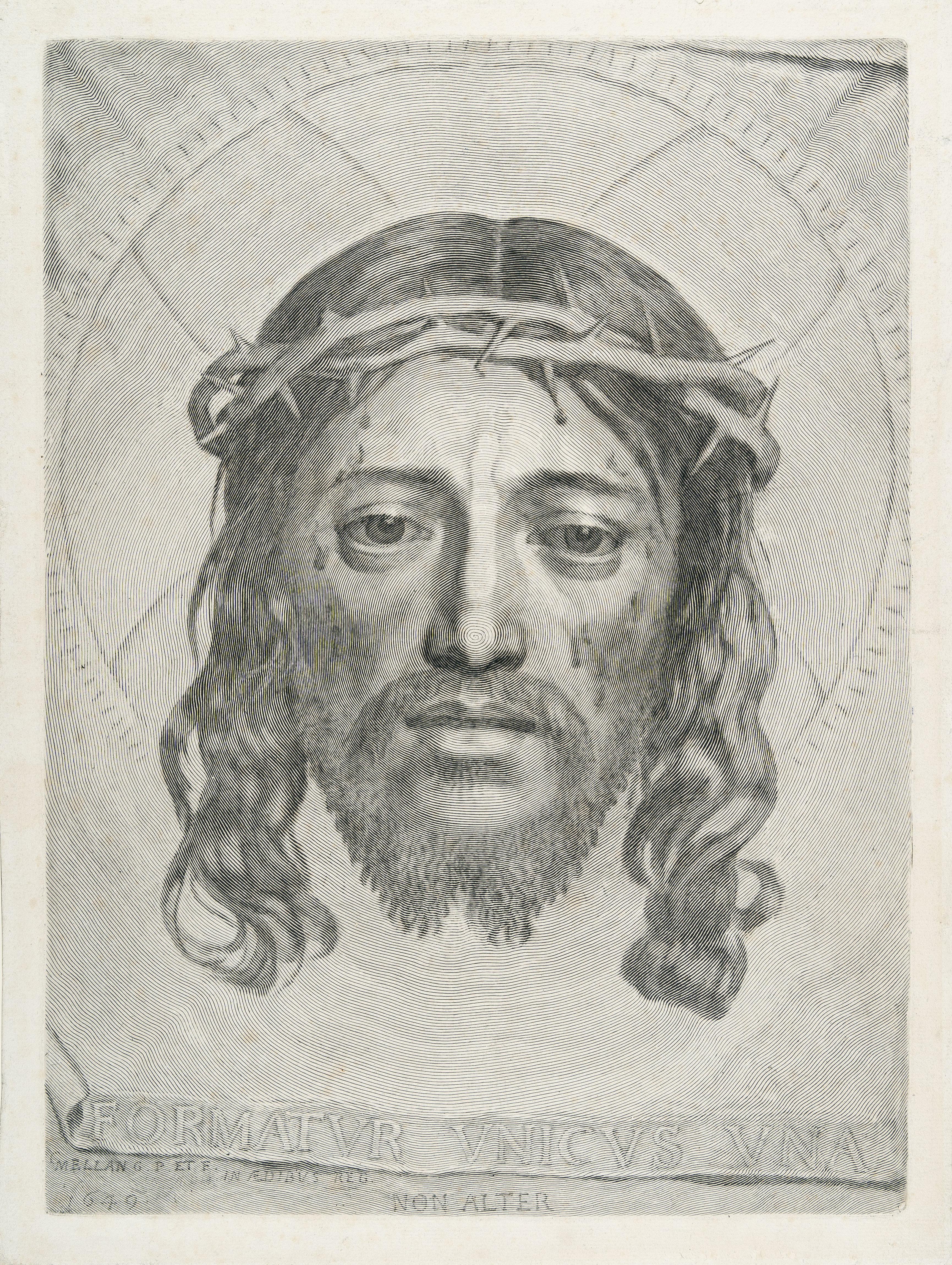 Claude Mellan - Das Schweißtuch der heiligen Veronika